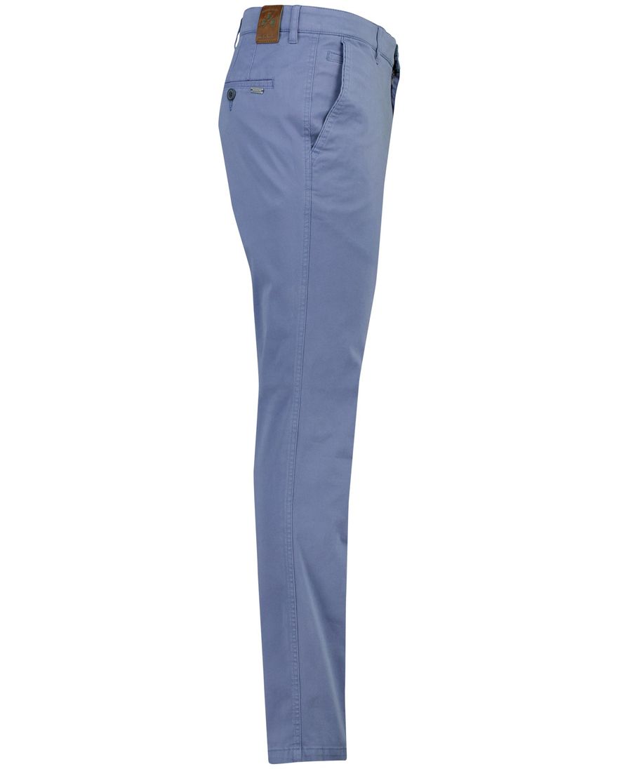 blauwe pantalon M.E.N.S. Madison flatfront model normale fit