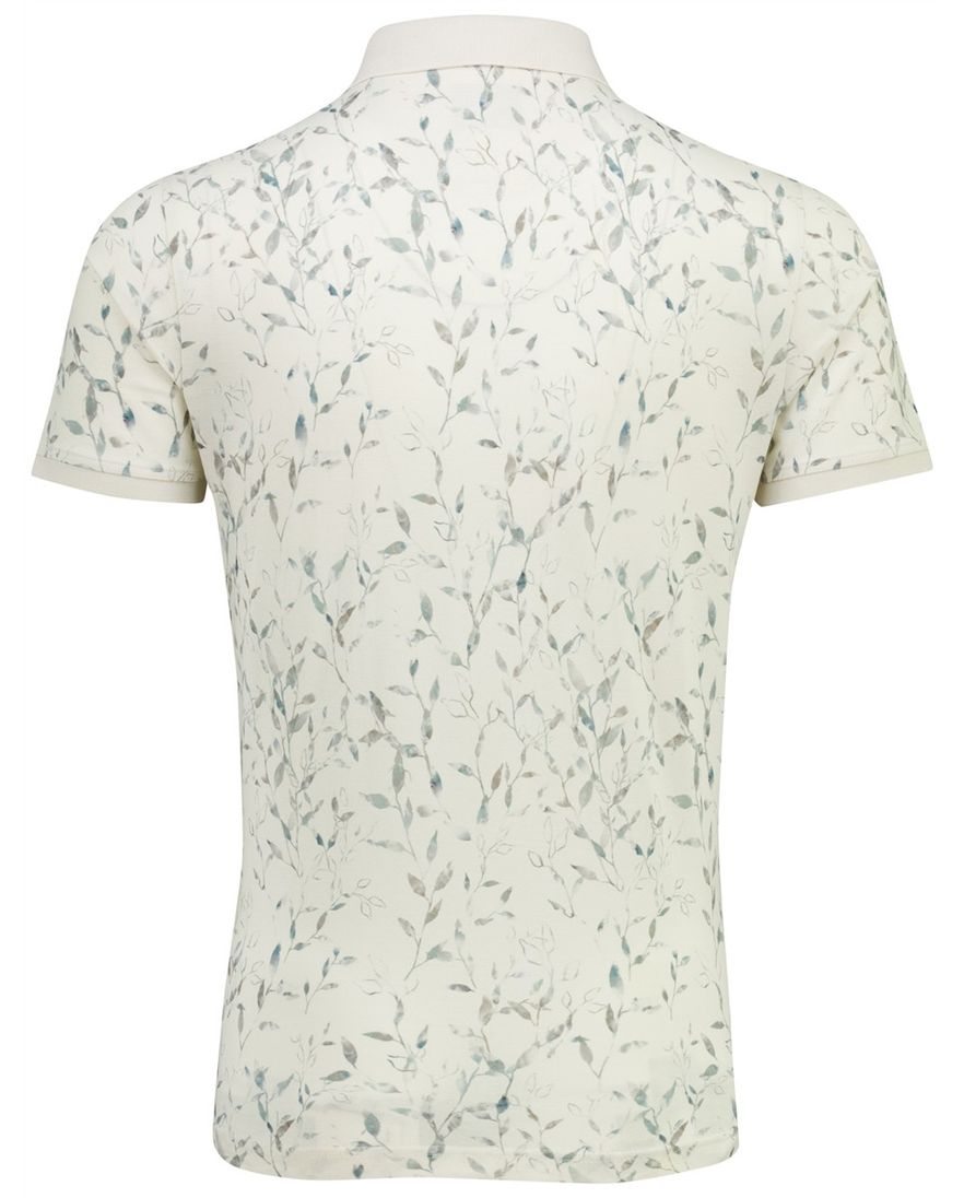 Srème polo State of Art geprint pique