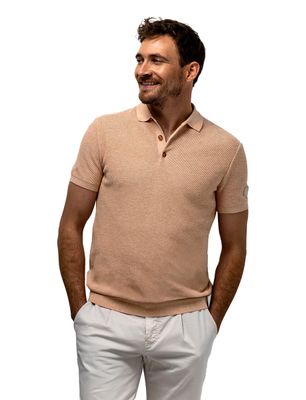 State of Art Oranje poloshirt State of Art Regular Fit korte mouw