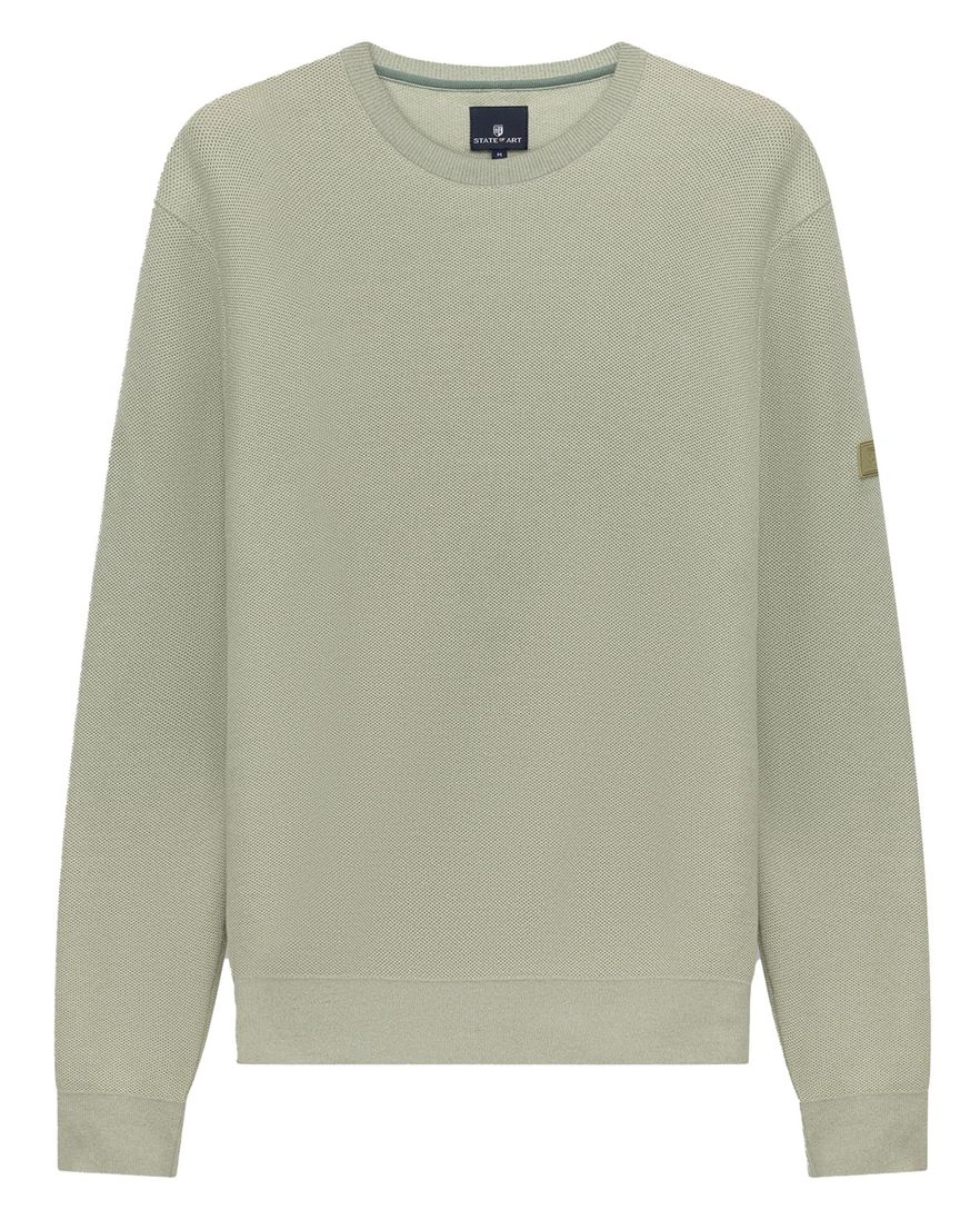 Trui ronde hals State of Art groen