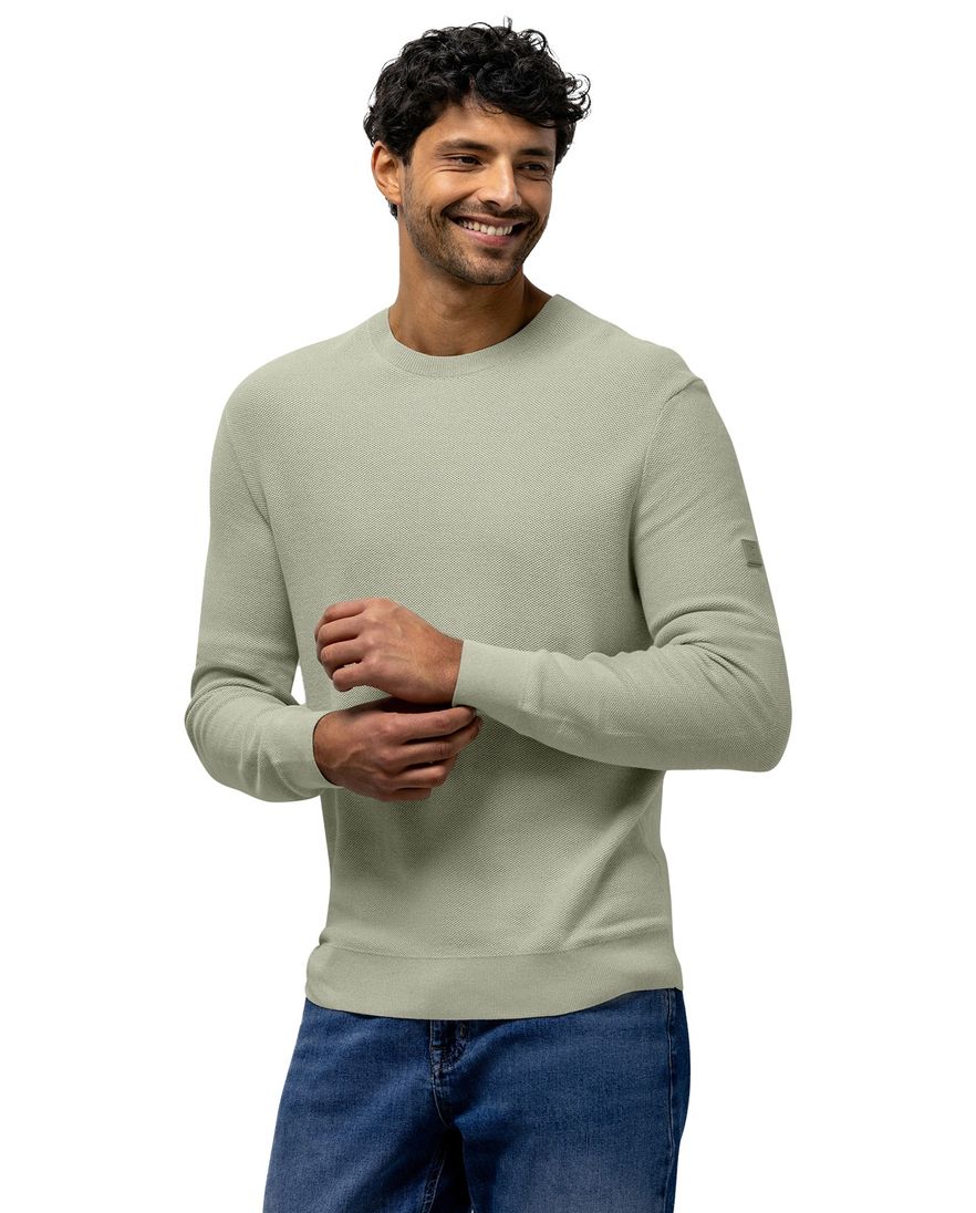 Trui ronde hals State of Art groen