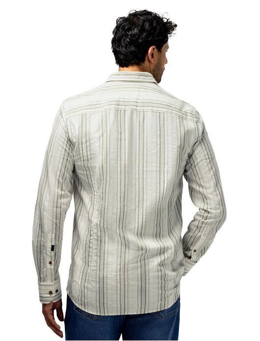 State of Art overhemd crème gestreept