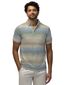 Poloshirt State of Art gebreid groen blauw