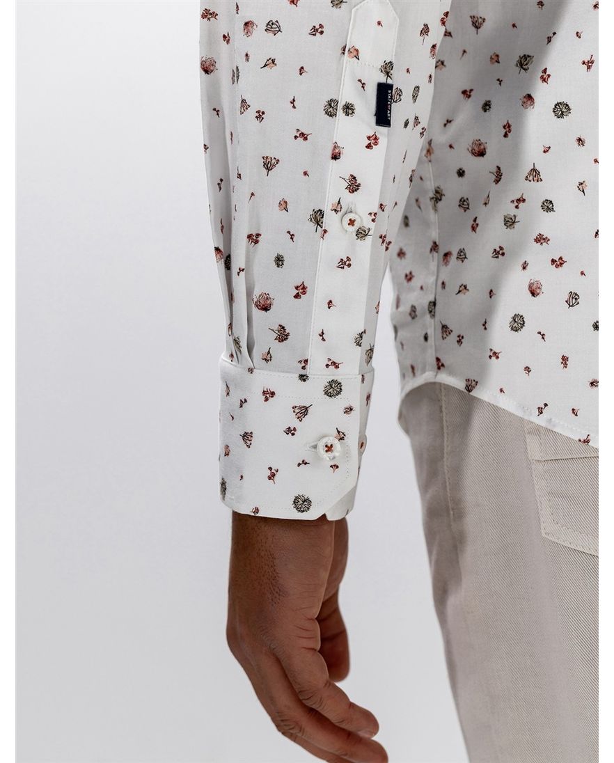 Wit overhemd print State of Art button-down boord