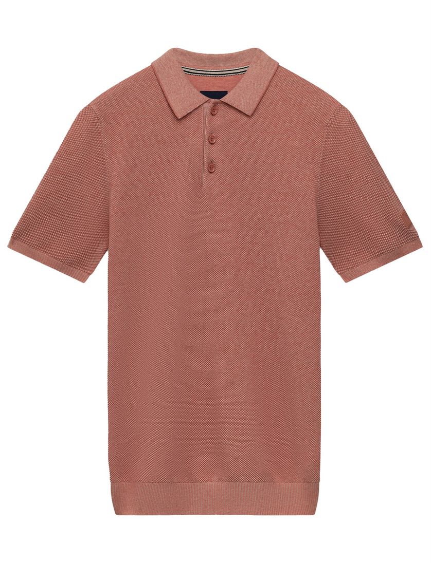 Korte mouw polo State of Art roze regular fit