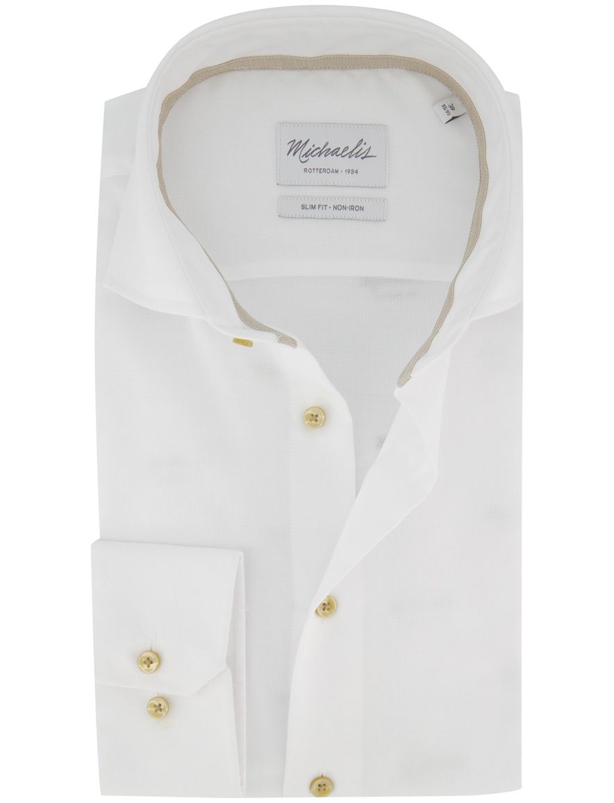 Wit overhemd Michaelis slim fit cutaway boord