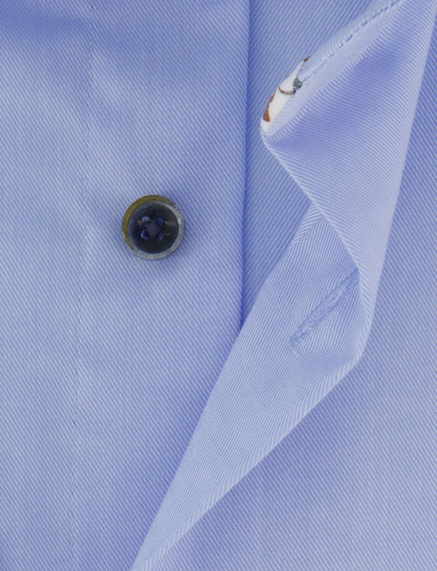 Strijkvrij slim fit overhemd Michealis lichtblauw cutaway boord