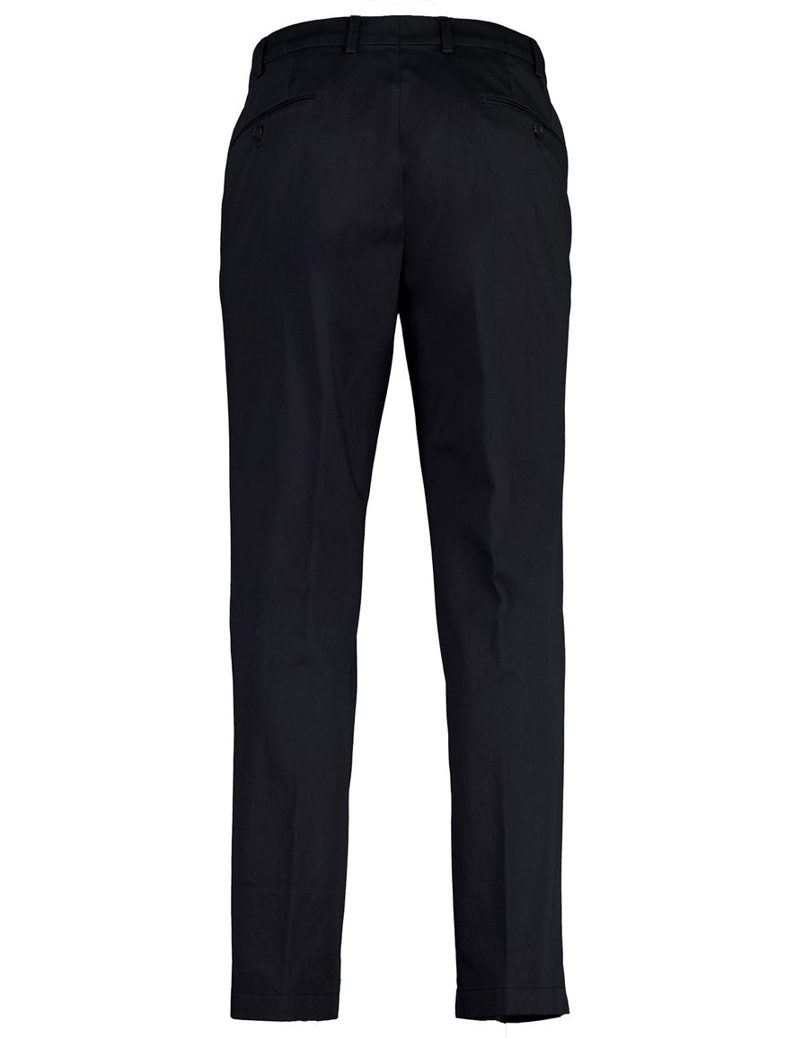 Hiltl pantalon donkerblauw normale fit met luxe afwerking