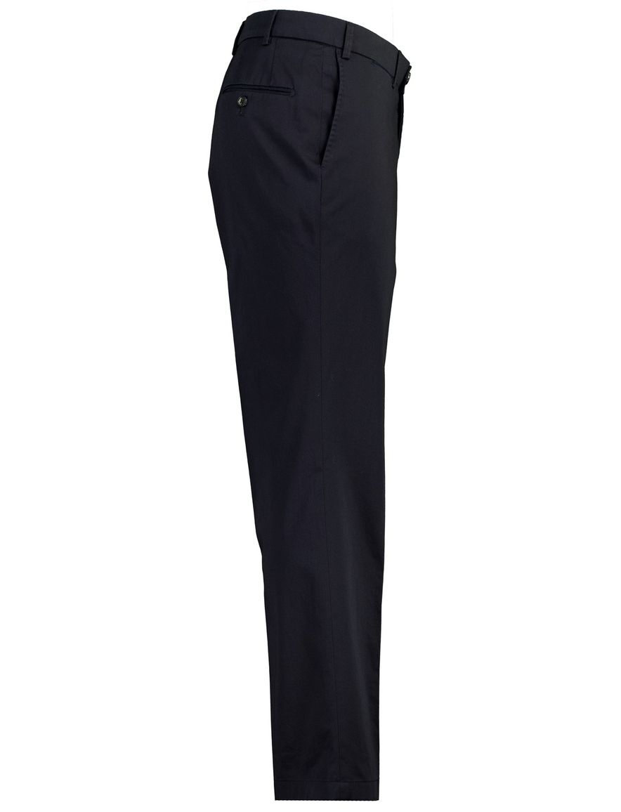 Hiltl pantalon donkerblauw normale fit met luxe afwerking
