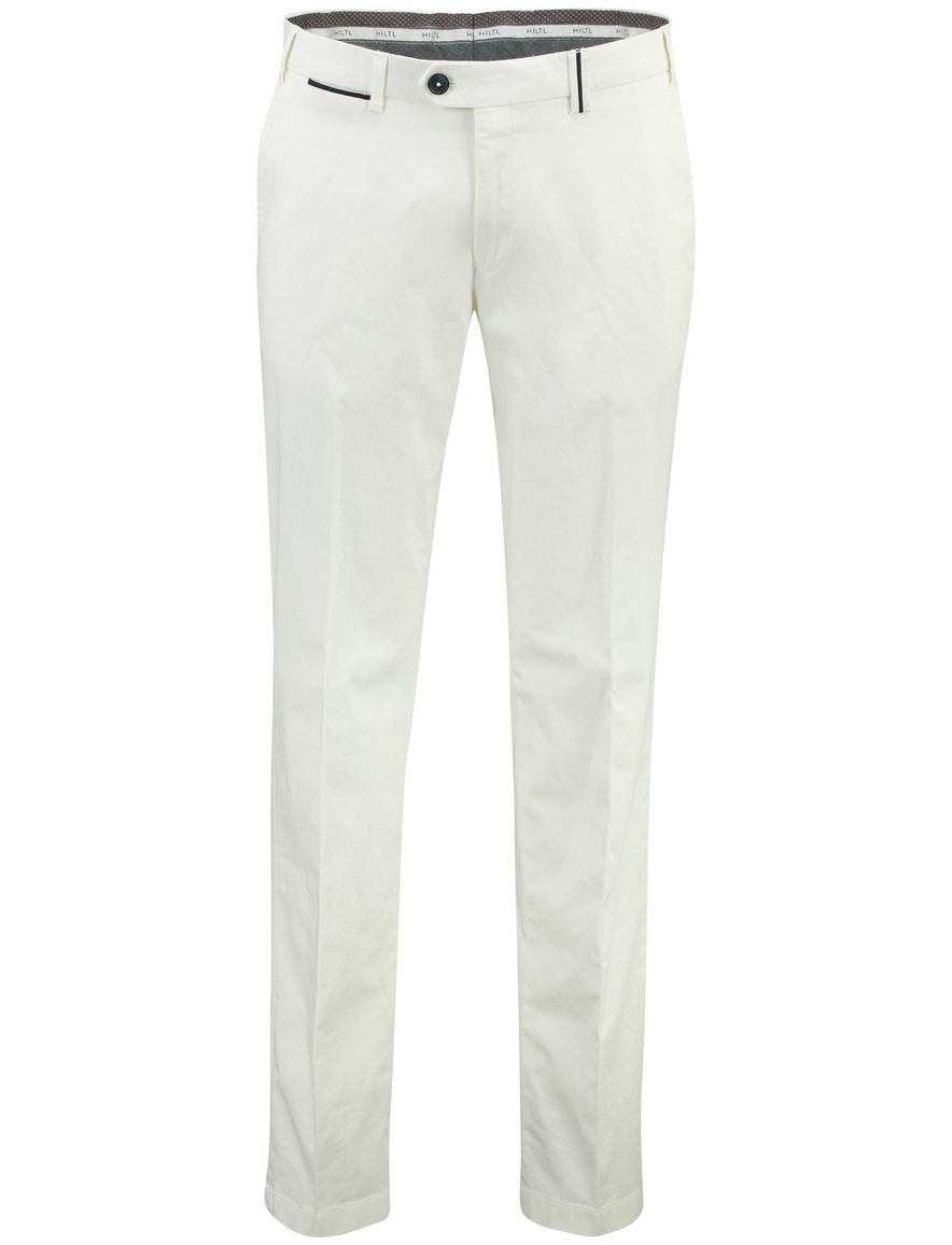 Witte pantalon flatfront Hiltl