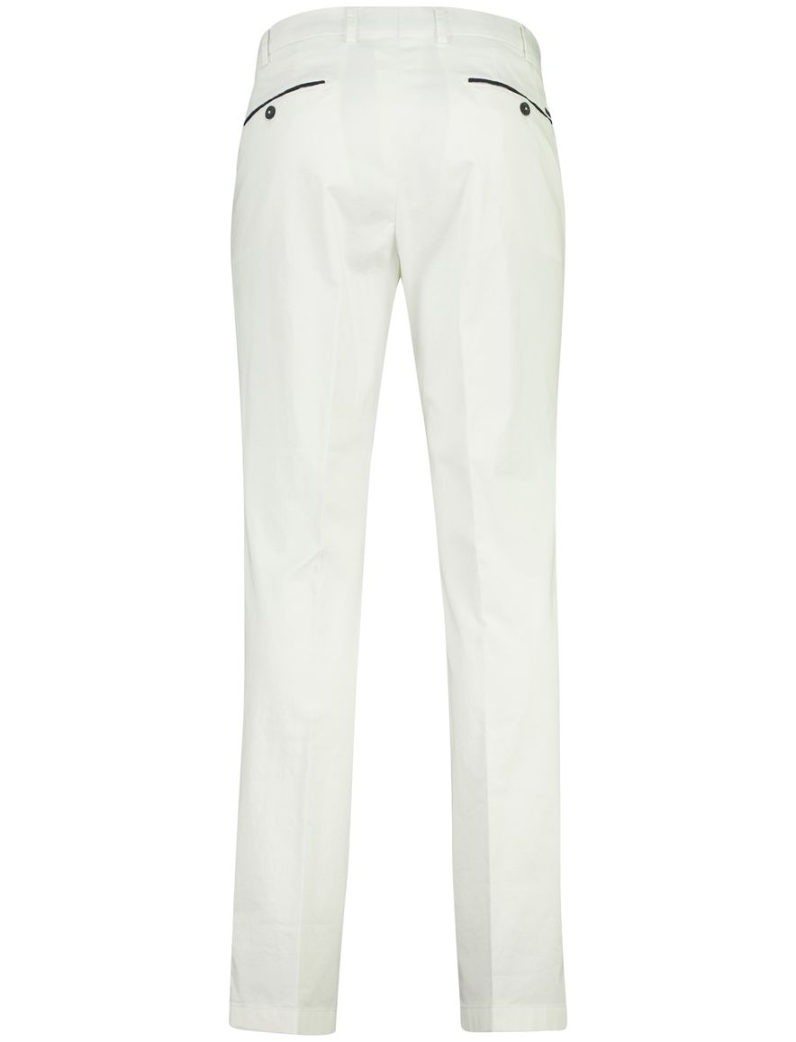 Witte pantalon flatfront Hiltl