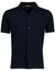 Pierre Cardin Atelier overhemd korte mouw reverskraag structuur navy