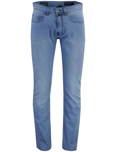 Pierre Cardin Blauwe broek Pierre Cardin Lyon 5-pocket model