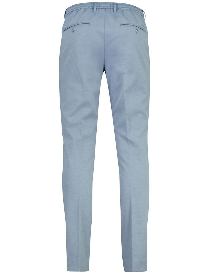 Broek Cavallaro Zaverio elastische band blauw slim fit