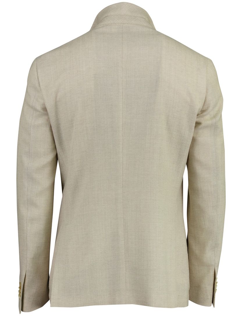 Scheerwol colbert beige normale fit met voering