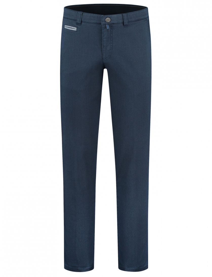 Chino North84 Luxury Comfort blauw regular fit