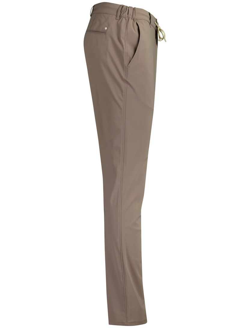 Pantalon North84 elastische band slim fit bruin