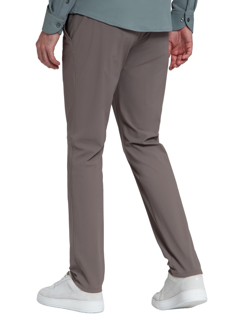 Pantalon North84 elastische band slim fit bruin