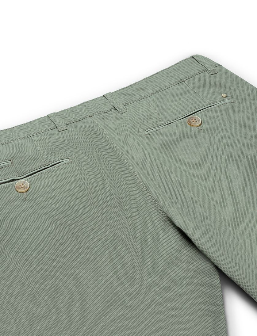 Chino North84 Luxury Comfort gemêleerd groen