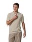 Korte mouw polo Profuomo beige gemêleerd