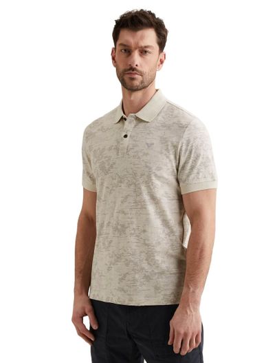 PME Legend Creme korte mouw polo PME Legend regular fit