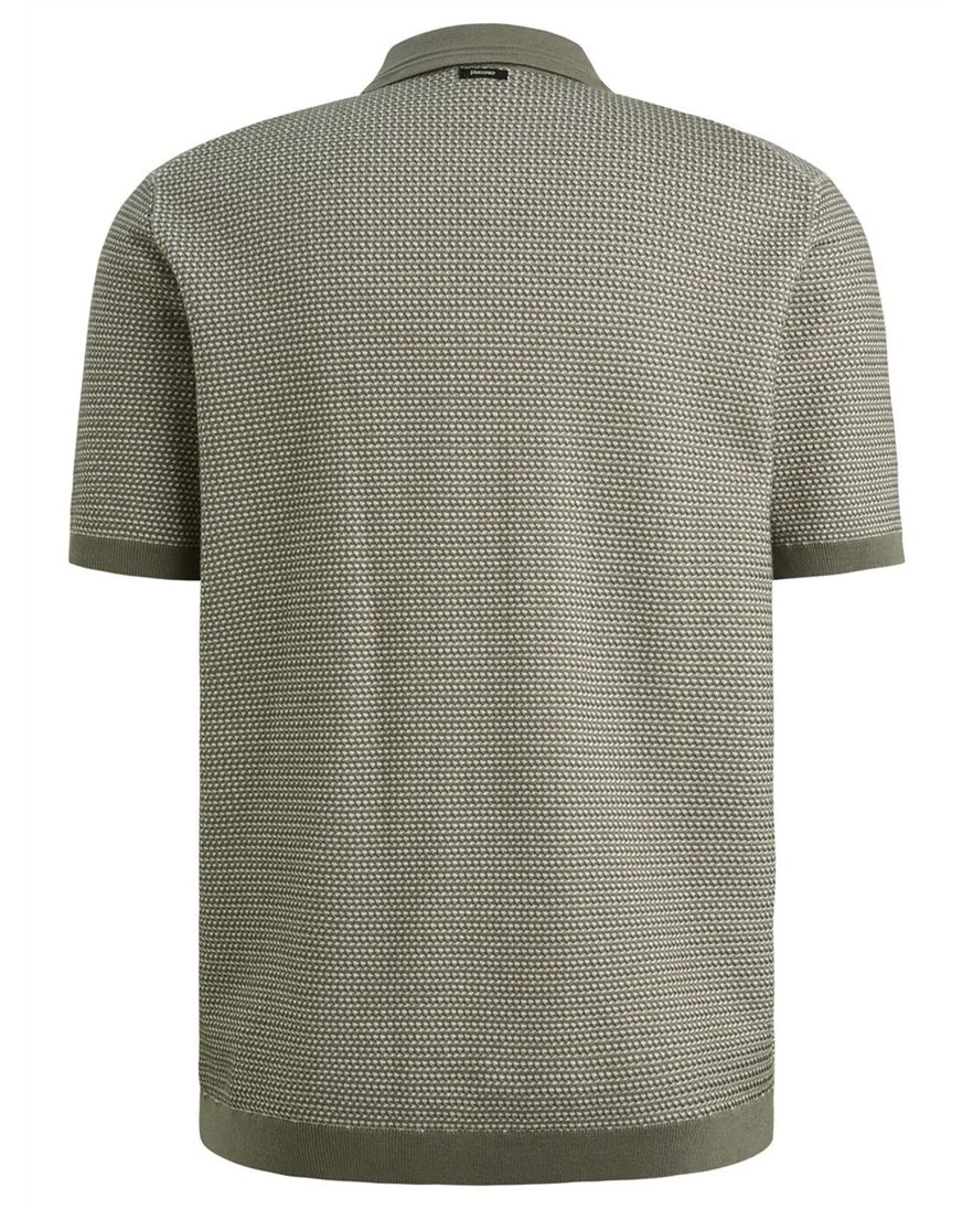 Korte mouw polo Vanguard normale fit doorknoop groen