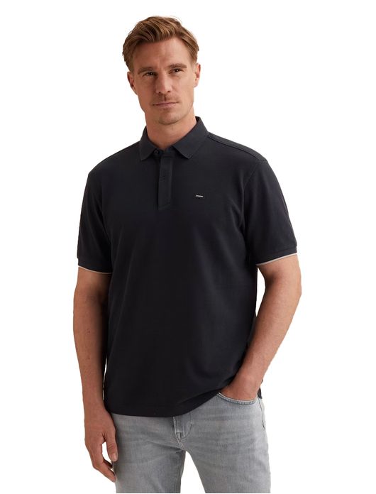 Vanguard polo donkerblauw 3-knoops