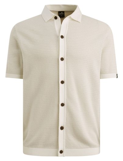Vanguard Vanguard polo doorknoop beige gebreid