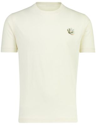 Mos Mosh Mos Mosh t-shirt beige met bafckprint normale fit