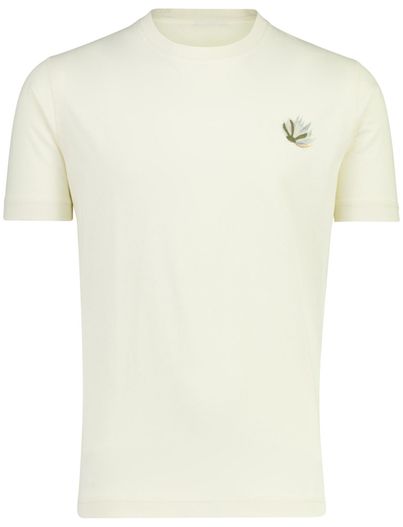 Mos Mosh Ronde hals t-shirt Mos Mosh beige met backprint