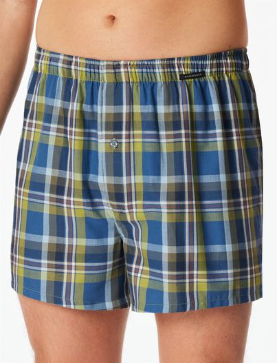 Schiesser Schiesser Boxershort 2-pack blauw olijfgroen