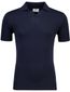 Born with Appetite shiwn knitted poloshirt navy