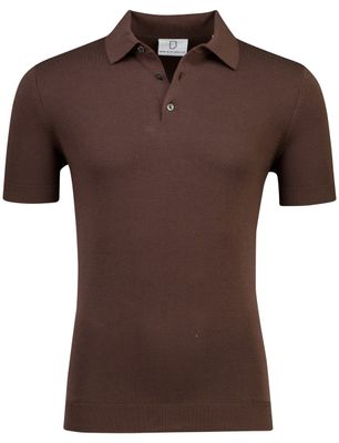 Born With Appetite Bruine polo Born with Appetite 3 knoops met boord