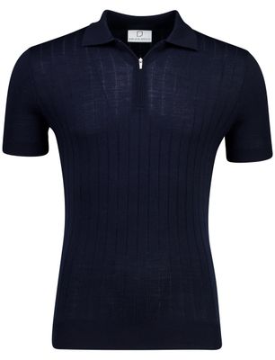 Born With Appetite Navy polo Born with Appetite korte mouw met boord