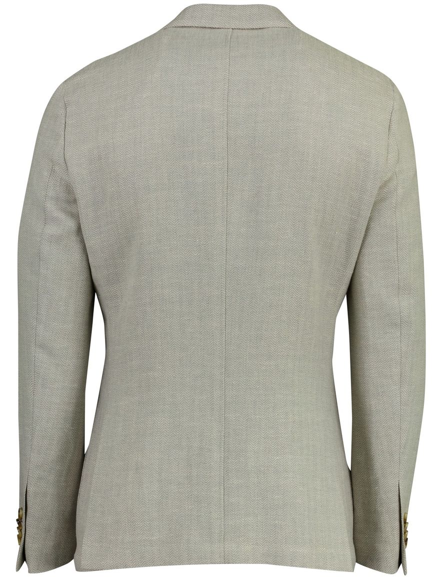 Colbert Born with Appetite grijs slim fit linnen