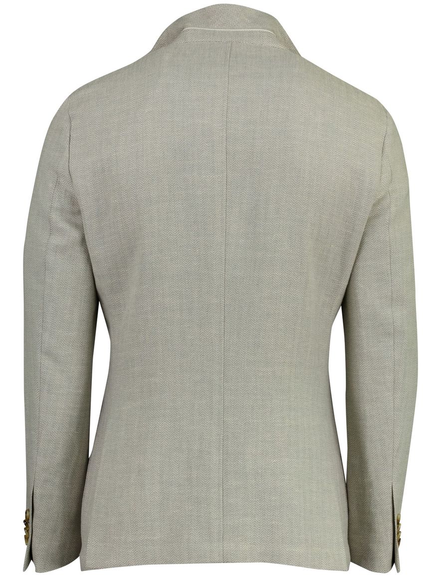 Colbert Born with Appetite grijs slim fit linnen