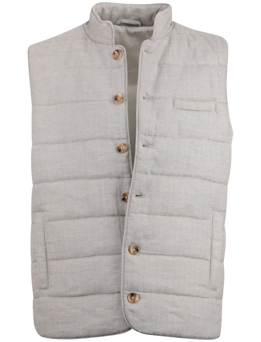 bodywarmer Born with Appetite grijs normale fit