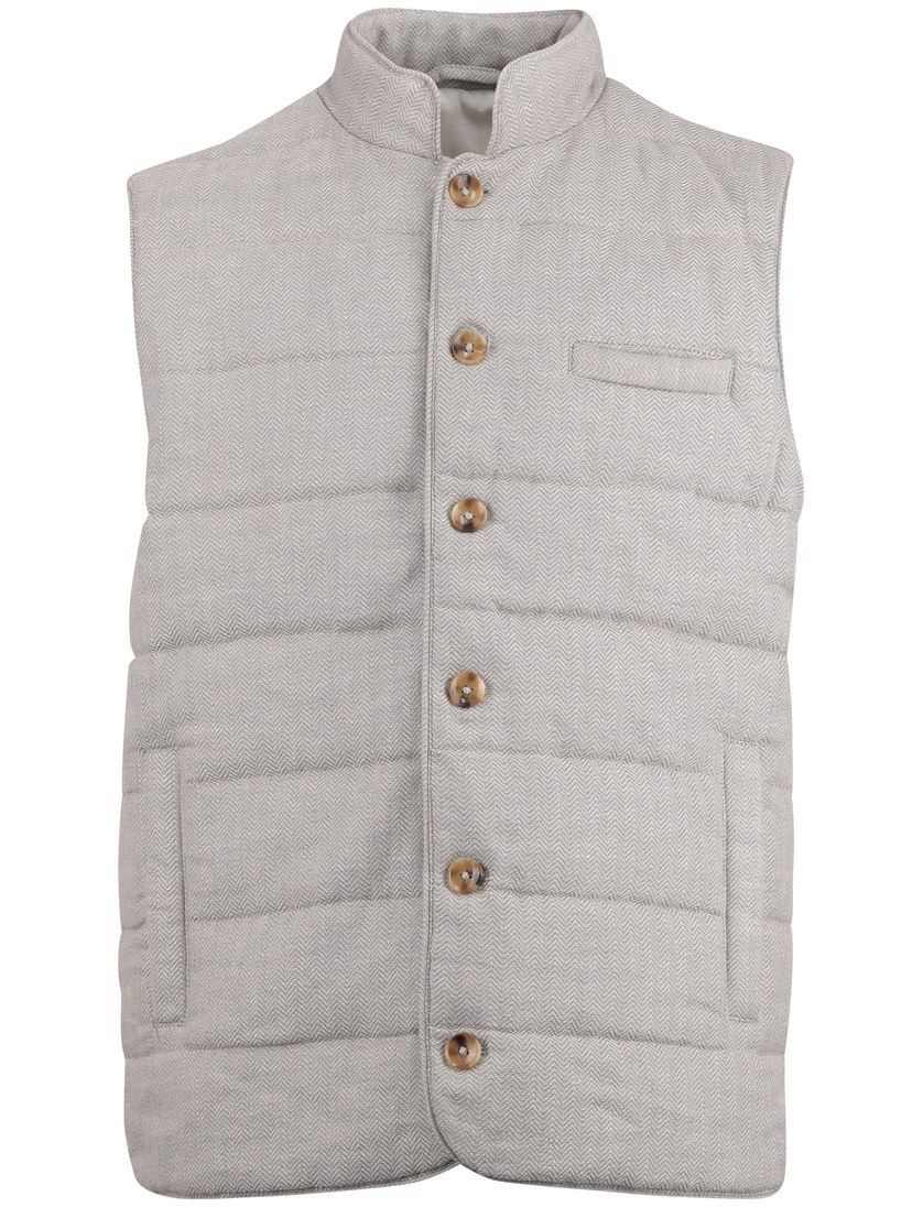 bodywarmer Born with Appetite grijs normale fit