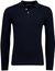 Scotland Blue poloshirt navy normale fit lange mouw