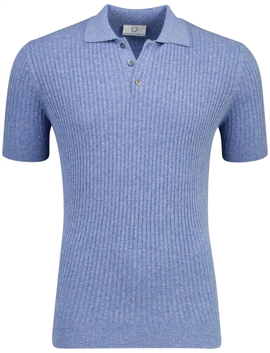 Born with Appetite knitted polo blauw