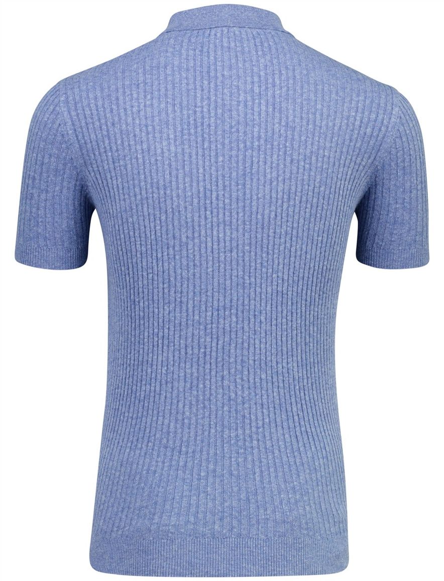 Born with Appetite knitted polo blauw