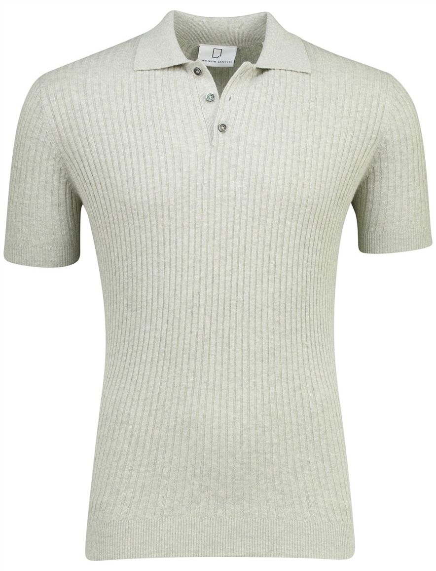 Born with Appetite knitted polo grijs