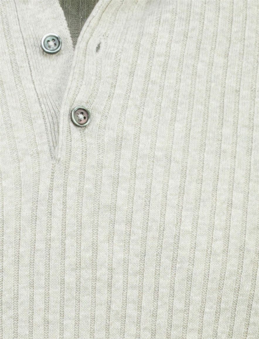 Born with Appetite knitted polo grijs