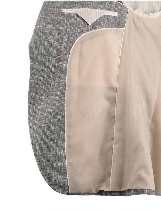 Groene colbert portofino normale fit gemeleerd