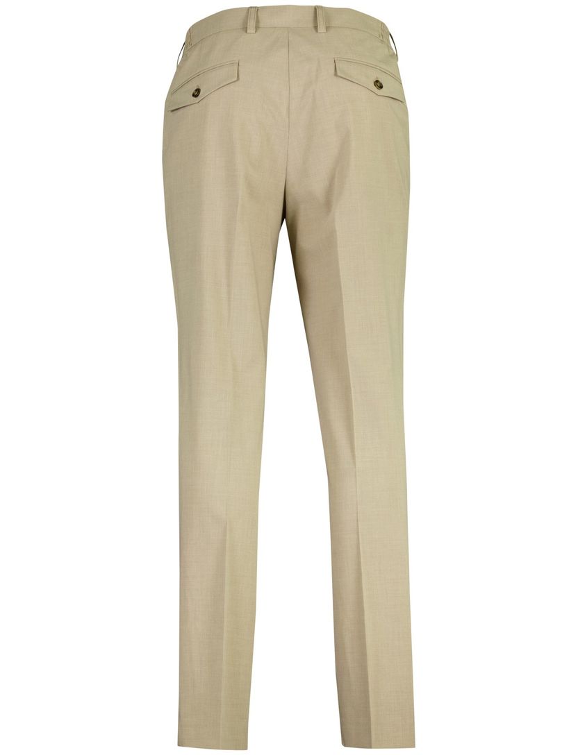 Pantalon Born With Appetite slim fit bandplooi bruin