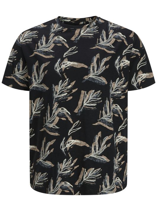 Jack & Jones Plus Size t-shirt zwart geprint