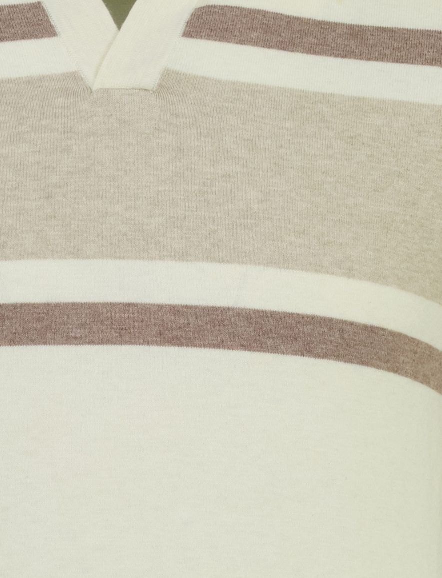 Scotland Blue Avan Knitted poloshirt beige bruin