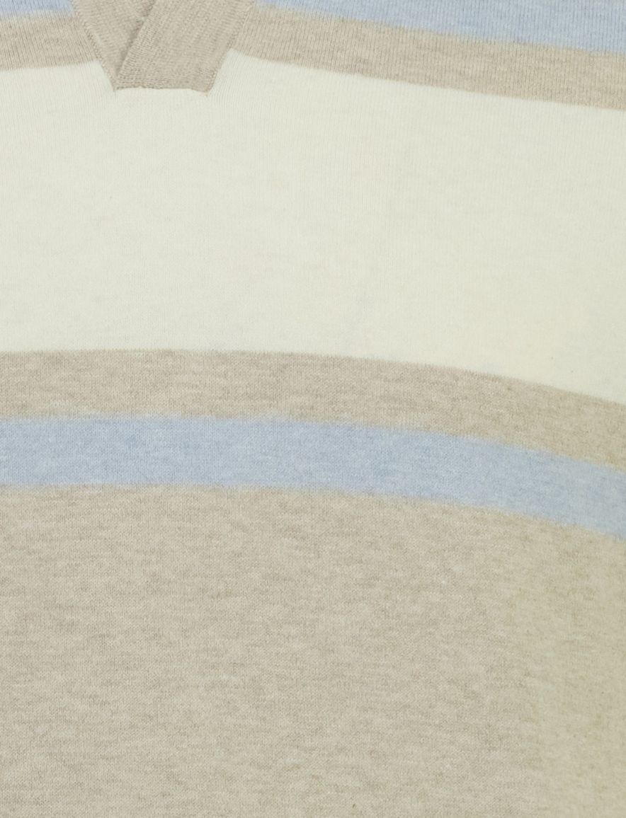 Scotland Blue Avan Knitted poloshirt beige blauw