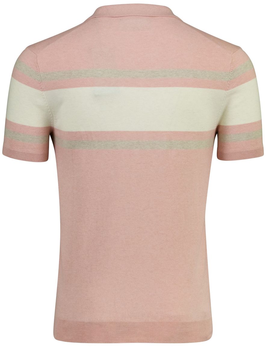Scotland Blue Avan Knitted poloshirt roze beige