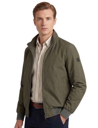 People of Shibuya groene tussenjas People of Shibuya met boord